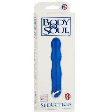 California Exotic Body & Soul Seduction, синий - Вибратор рельефной формы - купить в секс шопе California Exotic Body & Soul Seduction, синий - Вибратор рельефной формы - купить в секс шопе