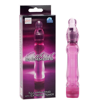 California Exotic Lighted Shimmers Vibes, розовый, Светящийся вибратор California Exotic Lighted Shimmers Vibes, розовый, Светящийся вибратор