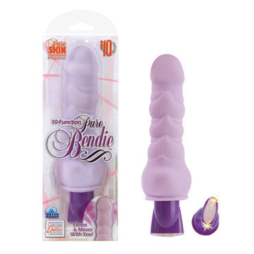 California Exotic 10-Function Pure Bendies, фиолетовый, Рельефный вибратор с фиксацией положения ствола California Exotic 10-Function Pure Bendies, фиолетовый, Рельефный вибратор с фиксацией положения ствола