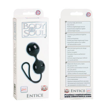 California Exotic Body & Soul Entice, черный - Вагинальные шарики - купить в секс шопе California Exotic Body & Soul Entice, черный - Вагинальные шарики - купить в секс шопе