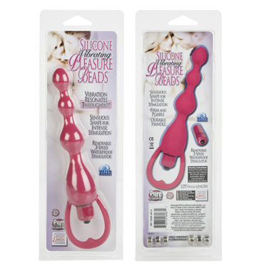 California Exotic Vibrating Pleasure Beads, розовые - Анальные шарики с вибрацией - купить в секс шопе California Exotic Vibrating Pleasure Beads, розовые - Анальные шарики с вибрацией - купить в секс шопе