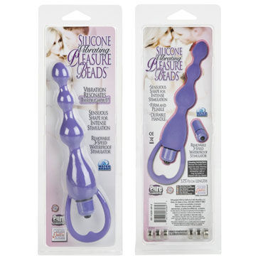 California Exotic Vibrating Pleasure Beads, фиолетовые - Анальные шарики с вибрацией - купить в секс шопе California Exotic Vibrating Pleasure Beads, фиолетовые - Анальные шарики с вибрацией - купить в секс шопе