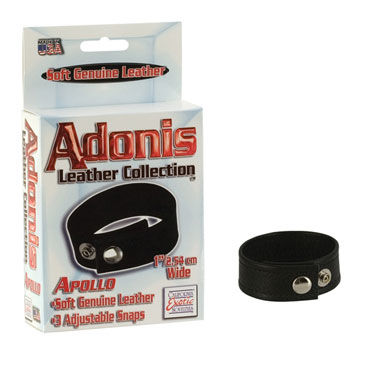 California Exotic Adonis Leather Collection Apollo, Кожаное кольцо на пенис California Exotic Adonis Leather Collection Apollo, Кожаное кольцо на пенис