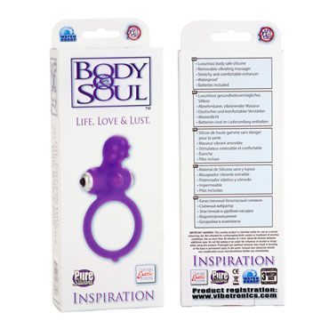 California Exotic Body & Soul Inspiration, фиолетовое - Эрекционное кольцо со стимуляцией клитора - купить в секс шопе California Exotic Body & Soul Inspiration, фиолетовое - Эрекционное кольцо со стимуляцией клитора - купить в секс шопе