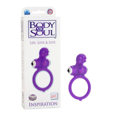 California Exotic Body & Soul Inspiration, фиолетовое, Эрекционное кольцо со стимуляцией клитора California Exotic Body & Soul Inspiration, фиолетовое, Эрекционное кольцо со стимуляцией клитора