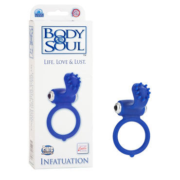 California Exotic Body & Soul Infatuation, синее, Эрекционное кольцо со стимуляцией клитора California Exotic Body & Soul Infatuation, синее, Эрекционное кольцо со стимуляцией клитора