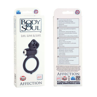 California Exotic Body & Soul Affection, черное - Эрекционное кольцо со стимуляцией клитора - купить в секс шопе California Exotic Body & Soul Affection, черное - Эрекционное кольцо со стимуляцией клитора - купить в секс шопе