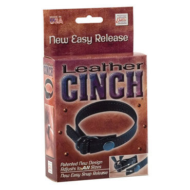 California Exotic Leather Cinch - Кожаная утяжка на пенис - купить в секс шопе California Exotic Leather Cinch - Кожаная утяжка на пенис - купить в секс шопе
