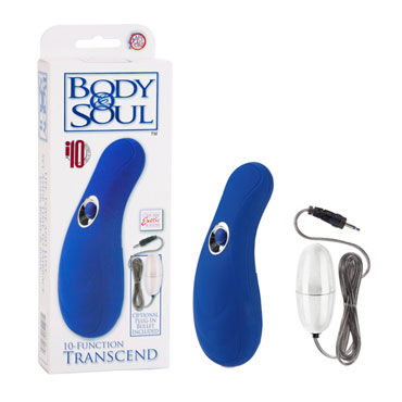 California Exotic Body & Soul 10-Function Transcend, синий, Вибромассажер и виброяйцо California Exotic Body & Soul 10-Function Transcend, синий, Вибромассажер и виброяйцо