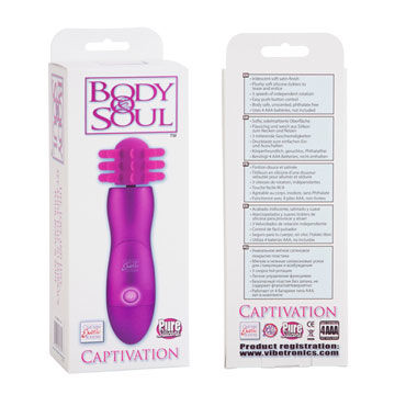 California Exotic Body & Soul Captivation, розовый - Вибромассажер с мягкими усиками - купить в секс шопе California Exotic Body & Soul Captivation, розовый - Вибромассажер с мягкими усиками - купить в секс шопе