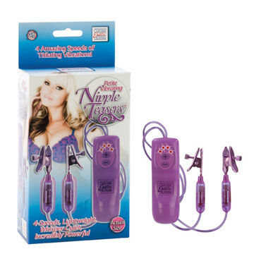 California Exotic Petite Vibrating Nipple Teasers, Зажимы на грудь с вибропулями California Exotic Petite Vibrating Nipple Teasers, Зажимы на грудь с вибропулями