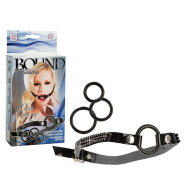 California Exotic Bound By Diamonds Open Ring Gag, Расширитель для рта со сменными кольцами California Exotic Bound By Diamonds Open Ring Gag, Расширитель для рта со сменными кольцами