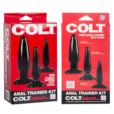California Exotic Colt Anal Trainer Kit - Набор из трех анальных пробок - купить в секс шопе California Exotic Colt Anal Trainer Kit - Набор из трех анальных пробок - купить в секс шопе