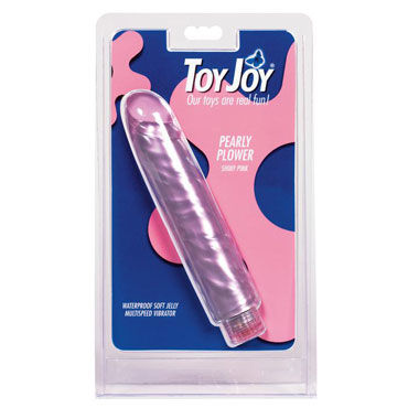 Toy Joy Pearly Plower Shiny, розовый, Перламутровый вибратор Toy Joy Pearly Plower Shiny, розовый, Перламутровый вибратор