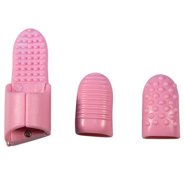Toy Joy Fingerlicious Funset, розовая, Набор насадок на пальцы Toy Joy Fingerlicious Funset, розовая, Набор насадок на пальцы