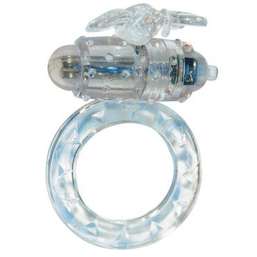 Toy Joy Flutter-Ring, прозрачное, Эрекционное виброкольцо Toy Joy Flutter-Ring, прозрачное, Эрекционное виброкольцо
