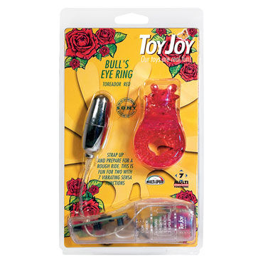 Toy Joy Bulls Eye Ring, красное - Эрекционное виброкольцо - купить в секс шопе Toy Joy Bulls Eye Ring, красное - Эрекционное виброкольцо - купить в секс шопе