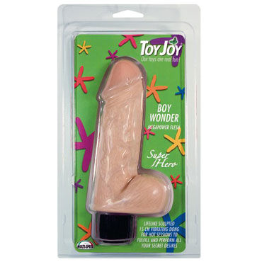 Toy Joy Boy Wonder 15 см, телесный, Реалистичный вибратор Toy Joy Boy Wonder 15 см, телесный, Реалистичный вибратор