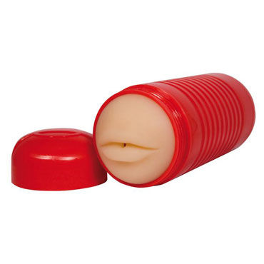 Toy Joy Playpal Tango Red Mouth, Мастурбатор-ротик в колбе Toy Joy Playpal Tango Red Mouth, Мастурбатор-ротик в колбе