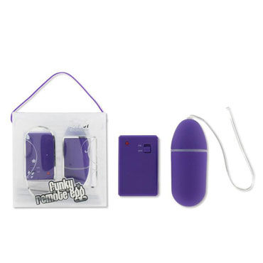 Toy Joy Funky Remote Egg, фиолетовое, Виброяйцо на дистанционном управлении Toy Joy Funky Remote Egg, фиолетовое, Виброяйцо на дистанционном управлении