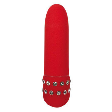 Toy Joy Diamond Red Petit, мини вибратор, декорирован стразами Toy Joy Diamond Red Petit, мини вибратор, декорирован стразами