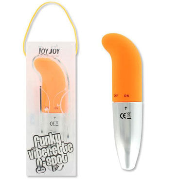 Toy Joy G Funky Viberette, оранжевый, Вибратор для стимуляции точки G Toy Joy G Funky Viberette, оранжевый, Вибратор для стимуляции точки G