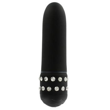 Toy Joy Diamond Black Petit, мини вибратор, декорирован стразами Toy Joy Diamond Black Petit, мини вибратор, декорирован стразами