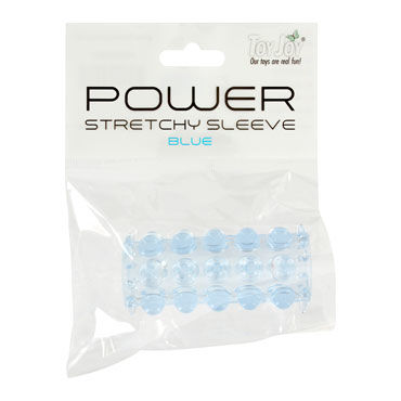 Toy Joy Power Stretchy Sleeve, голубая - фото, отзывы Toy Joy Power Stretchy Sleeve, голубая - фото, отзывы