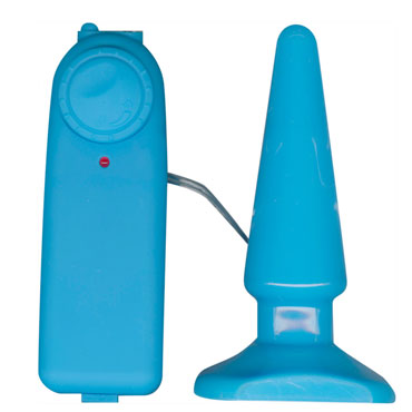 Toy Joy Funky Vibrating, голубая, Анальная вибропробка Toy Joy Funky Vibrating, голубая, Анальная вибропробка