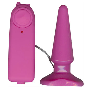 Toy Joy Funky Vibrating, темно-розовая, Анальная вибропробка Toy Joy Funky Vibrating, темно-розовая, Анальная вибропробка