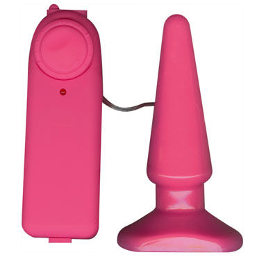 Toy Joy Funky Vibrating, розовая, Анальная вибропробка Toy Joy Funky Vibrating, розовая, Анальная вибропробка