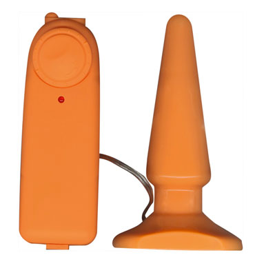 Toy Joy Funky Vibrating, оранжевая, Анальная вибропробка Toy Joy Funky Vibrating, оранжевая, Анальная вибропробка