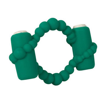 Toy Joy Revelation Ring Emerald, Эрекционное кольцо с двумя виброэлементами Toy Joy Revelation Ring Emerald, Эрекционное кольцо с двумя виброэлементами