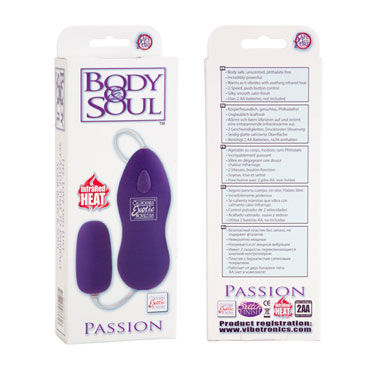 California Exotic Body & Soul Passion, фиолетовое - Двухскоростное виброяйцо - купить в секс шопе California Exotic Body & Soul Passion, фиолетовое - Двухскоростное виброяйцо - купить в секс шопе