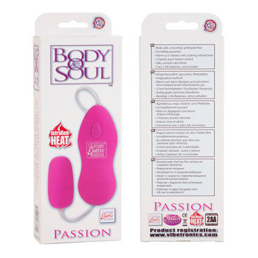 California Exotic Body & Soul Passion, розовое - Двухскоростное виброяйцо - купить в секс шопе California Exotic Body & Soul Passion, розовое - Двухскоростное виброяйцо - купить в секс шопе