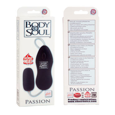 California Exotic Body & Soul Passion, черное - Двухскоростное виброяйцо - купить в секс шопе California Exotic Body & Soul Passion, черное - Двухскоростное виброяйцо - купить в секс шопе