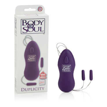 California Exotic Body & Soul Duplicity, фиолетовые, Две вибропули с выносным пультом управления California Exotic Body & Soul Duplicity, фиолетовые, Две вибропули с выносным пультом управления