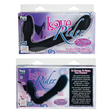 California Exotic Love Rider Stimulator, черный - Страпон без ремней - купить в секс шопе California Exotic Love Rider Stimulator, черный - Страпон без ремней - купить в секс шопе