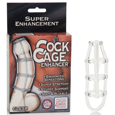California Exotic Cock Cage Enhancers, прозрачная, Эрекционная насадка на пенис California Exotic Cock Cage Enhancers, прозрачная, Эрекционная насадка на пенис