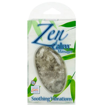 California Exotic Zen Calm, серый - Вибромассажер в форме камня - купить в секс шопе California Exotic Zen Calm, серый - Вибромассажер в форме камня - купить в секс шопе