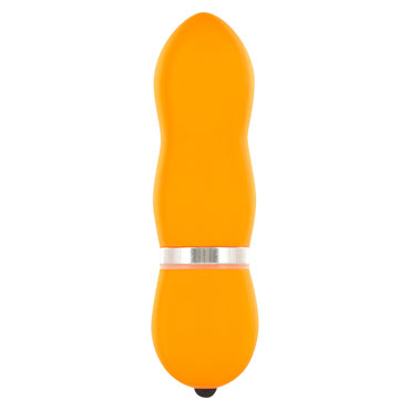 Toy Joy Funky Vibelicious, оранжевый, мини вибратор рельефной формы Toy Joy Funky Vibelicious, оранжевый, мини вибратор рельефной формы