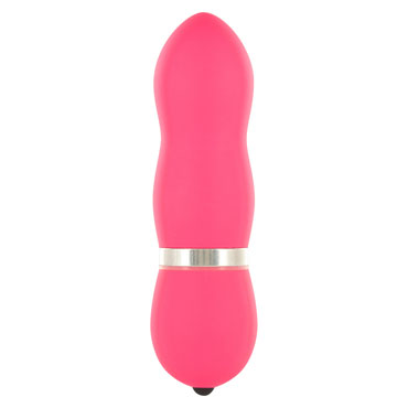 Toy Joy Funky Vibelicious, розовый, Минивибратор рельефной формы Toy Joy Funky Vibelicious, розовый, Минивибратор рельефной формы