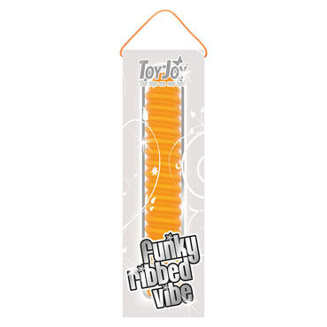 Toy Joy Funky Ribbed Vibe, оранжевый - фото, отзывы Toy Joy Funky Ribbed Vibe, оранжевый - фото, отзывы