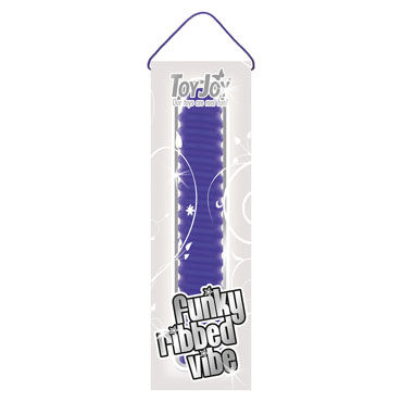 Toy Joy Funky Ribbed Vibe, фиолетовый - фото, отзывы Toy Joy Funky Ribbed Vibe, фиолетовый - фото, отзывы