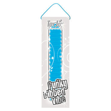 Toy Joy Funky Ribbed Vibe, голубой - фото, отзывы Toy Joy Funky Ribbed Vibe, голубой - фото, отзывы