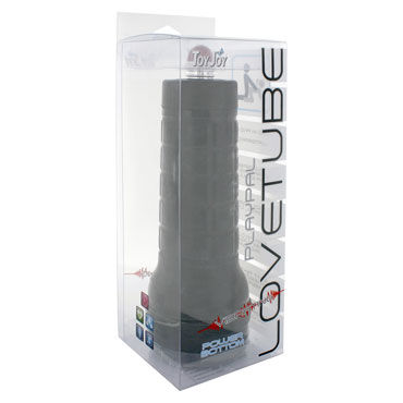 Toy Joy Love tube Playpal Vibrating Power Bottom - Вибрирующий мастурбатор-анус - купить в секс шопе Toy Joy Love tube Playpal Vibrating Power Bottom - Вибрирующий мастурбатор-анус - купить в секс шопе