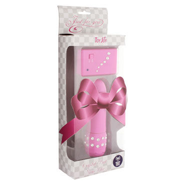 Toy Joy Crystal Mini Vibe, розовый, мини вибратор на дистанционном управлении Toy Joy Crystal Mini Vibe, розовый, мини вибратор на дистанционном управлении