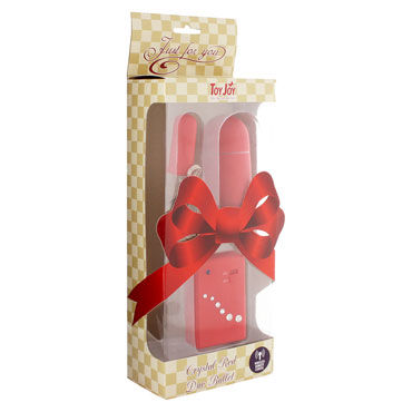 Toy Joy Crystal Duo Bullet, красные, Два виброяйца Toy Joy Crystal Duo Bullet, красные, Два виброяйца