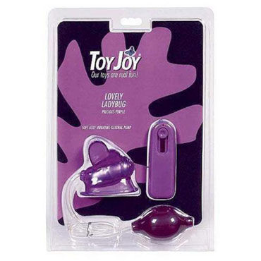 Toy Joy Lovely Lady Bug, фиолетовая, Вакуумная помпа для стимуляции клитора Toy Joy Lovely Lady Bug, фиолетовая, Вакуумная помпа для стимуляции клитора