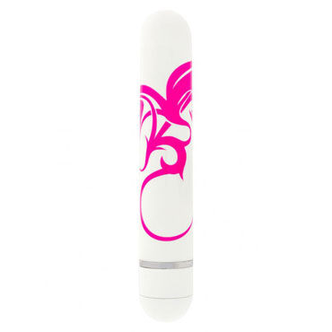 Toy Joy Lovers Ink Tattoo Small, белый, мини вибратор с принтом Toy Joy Lovers Ink Tattoo Small, белый, мини вибратор с принтом